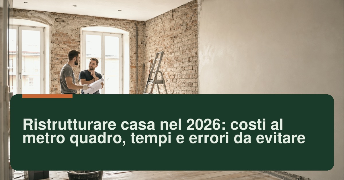 Interno di appartamento datato da ristrutturare con tecnico che verifica murature e impianti