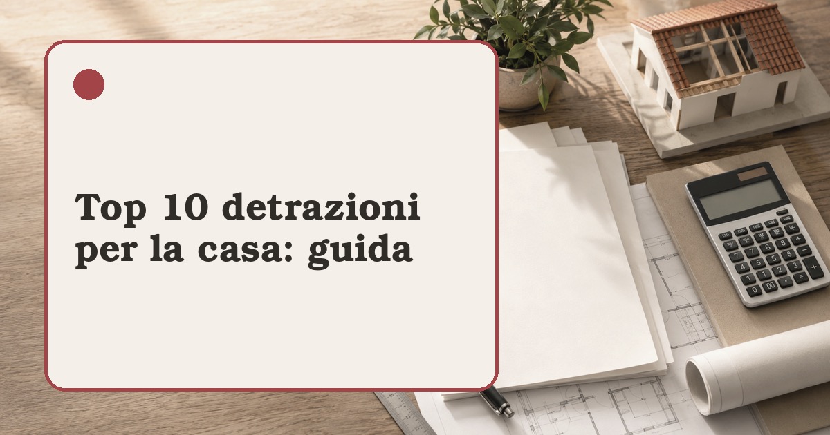 Modulistica fiscale e planimetrie su un tavolo tecnico per la pianificazione delle detrazioni casa 2026