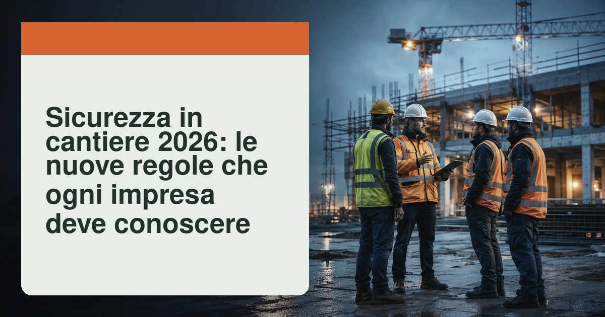 Operai con casco e imbracatura su un ponteggio durante un controllo di sicurezza