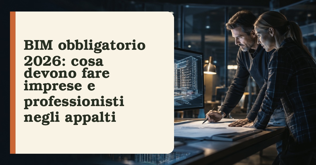 Tecnico in cantiere che consulta un modello BIM tridimensionale su un tablet